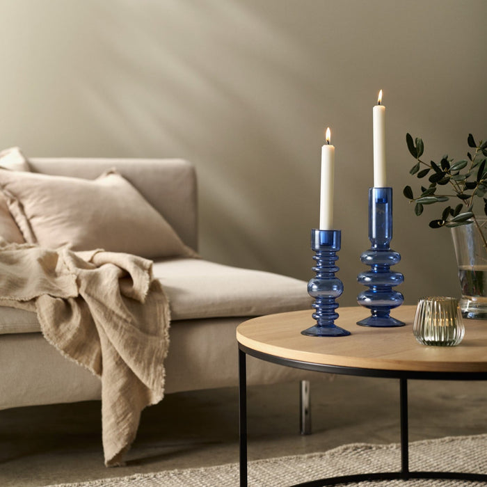 Aurora Blue kynttilänjalka 18 cm