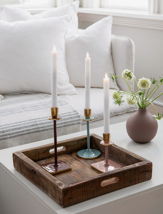 Melody kynttilänjalka viininpunainen K: 25 cm