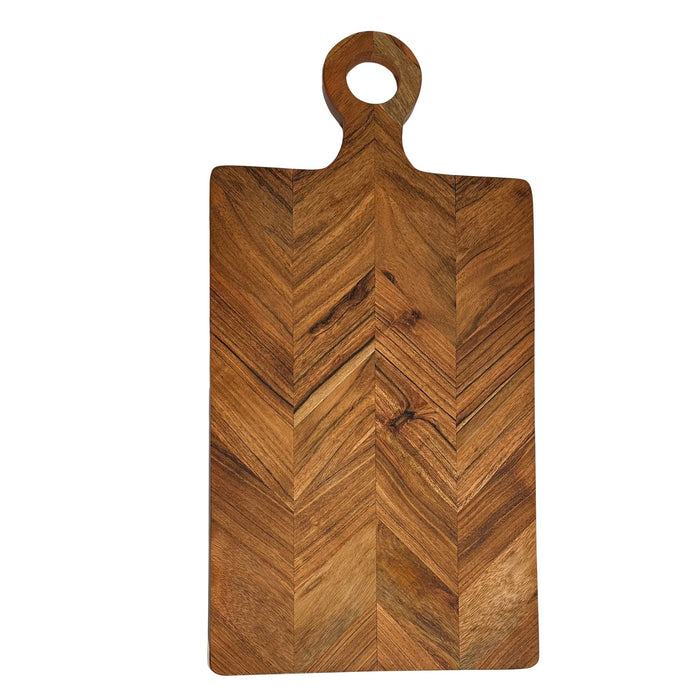 Vintage kalanruotokuvioitu tarjoilulautanen 25x50 cm