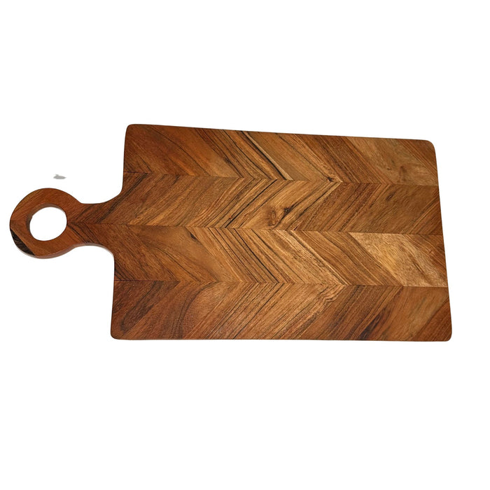 Vintage kalanruotokuvioitu tarjoilulautanen 25x50 cm