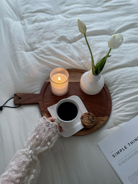 Vintage pyöreä tarjoilulautanen 30×40 cm