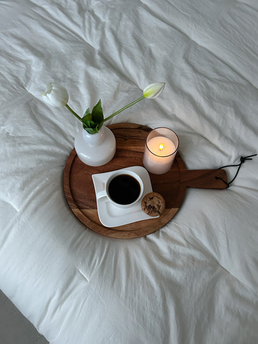 Vintage pyöreä tarjoilulautanen 30×40 cm