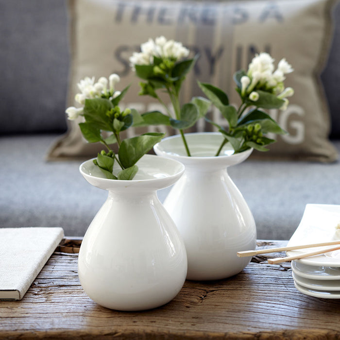 Vit Lilja maljakko 2 kpl