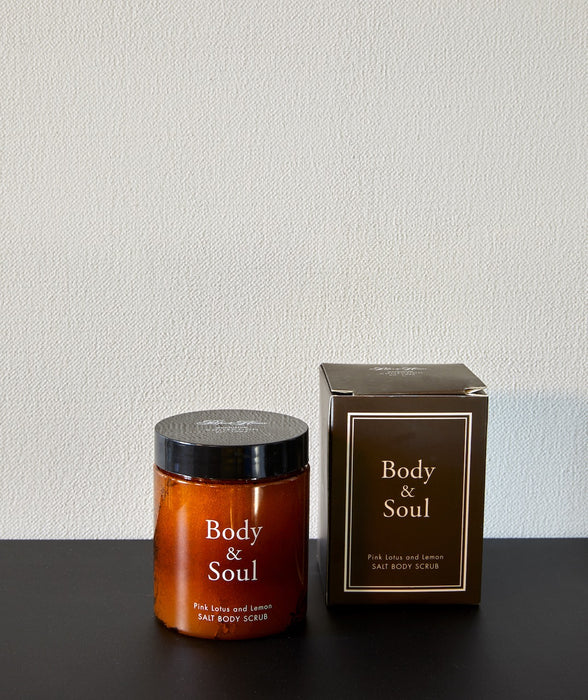 Body & Soul salt body scrub Pink Lotus & Lemon